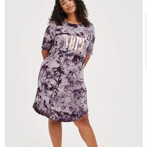 Torrid 1x NWT nope tye dye dress